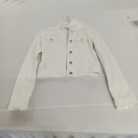 Women's J Brand White Denim Jacket Size XS - Picture 1 of 6